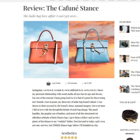 Cafune Stance - Merlot/Eggshell Authentic NWT and dust bag and crossbody strap - Picture 7 of 11